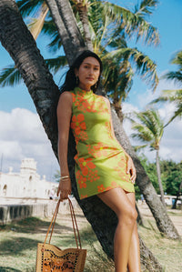 Jennie Dress in Dark Olive Nau