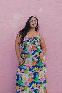 Lydia Dress in Floral Stream