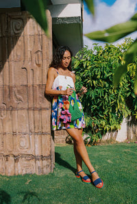 Mini Rell Dress in Floral Stream