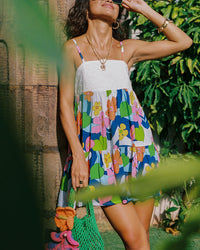 Mini Rell Dress in Floral Stream