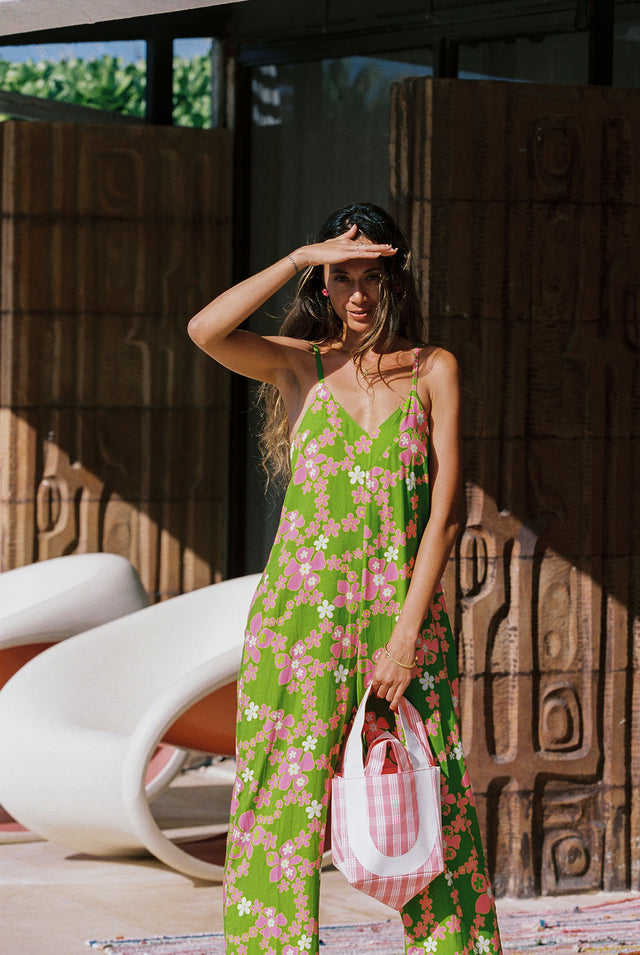 Iolani Jumpsuit in Watermelon Lei