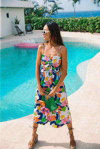 Lydia Dress in Floral Stream