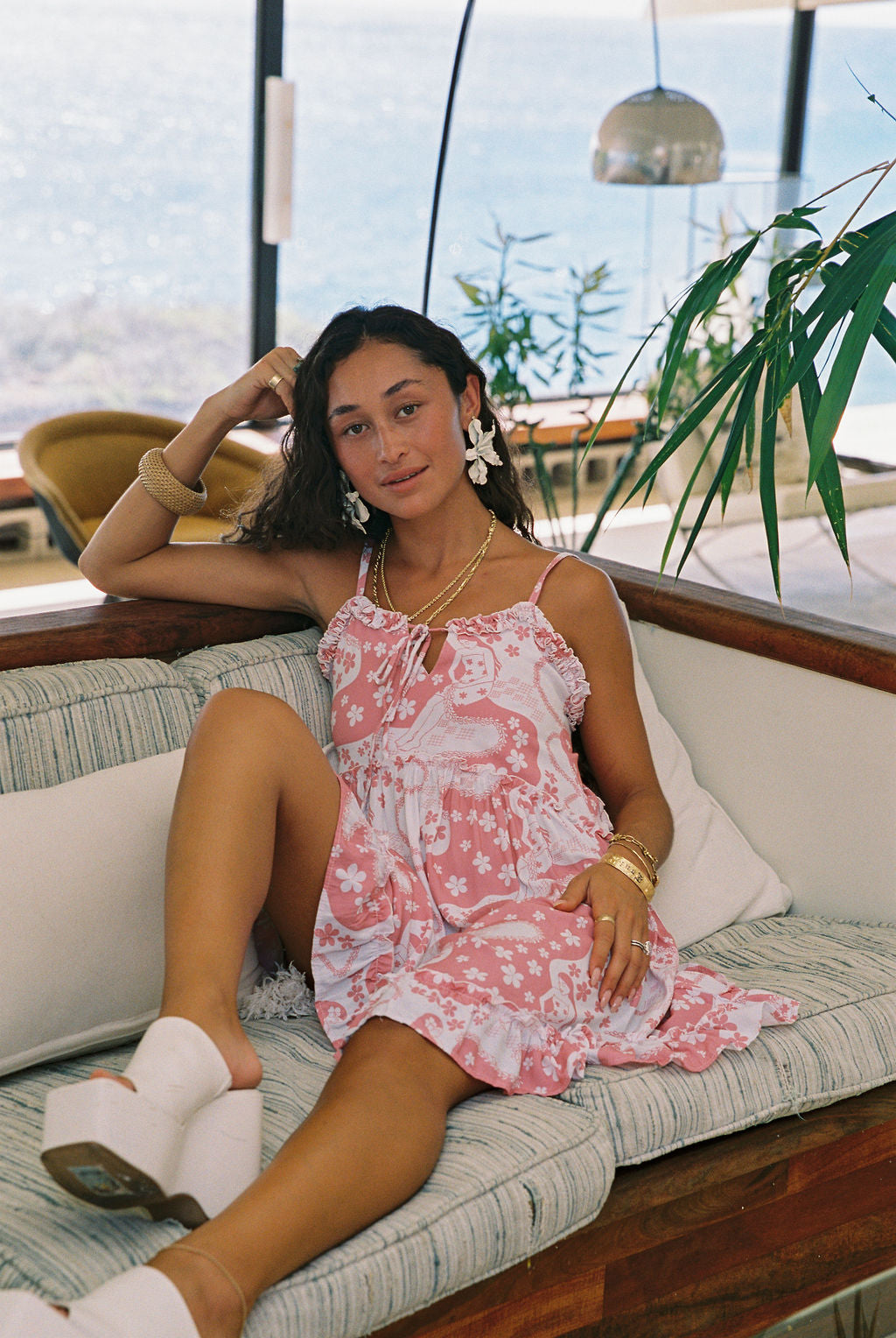 Remy Dress in Pink Lei Ladies