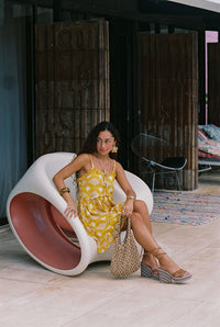 Remy Dress in Golden Diamonds