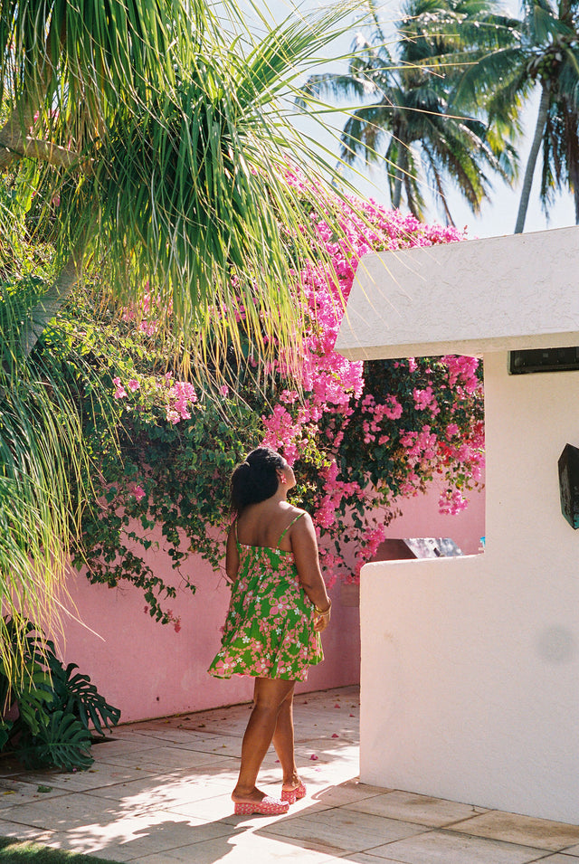 Mini Rell Dress in Watermelon Lei