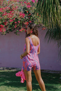 Patsy Romper in Electric Bloom