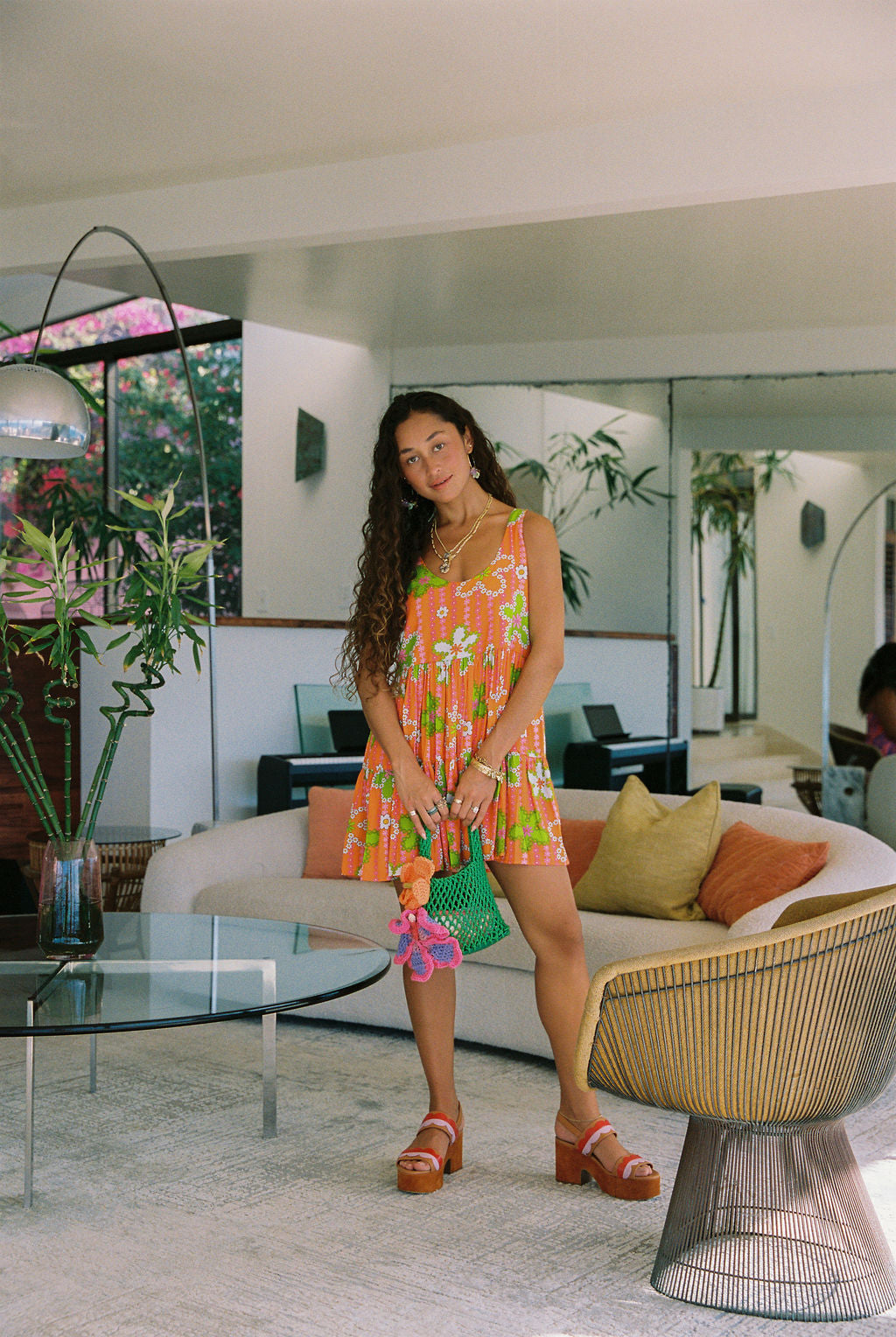 Isabella Dress in Sunset Petals