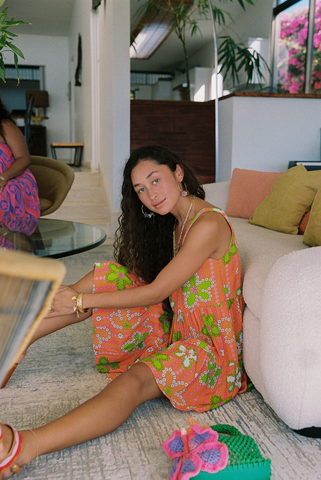 Isabella Dress in Sunset Petals