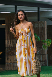 Lydia Dress in Vintage Stripes