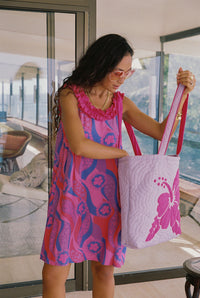 Cindy Dress in Electric Bloom