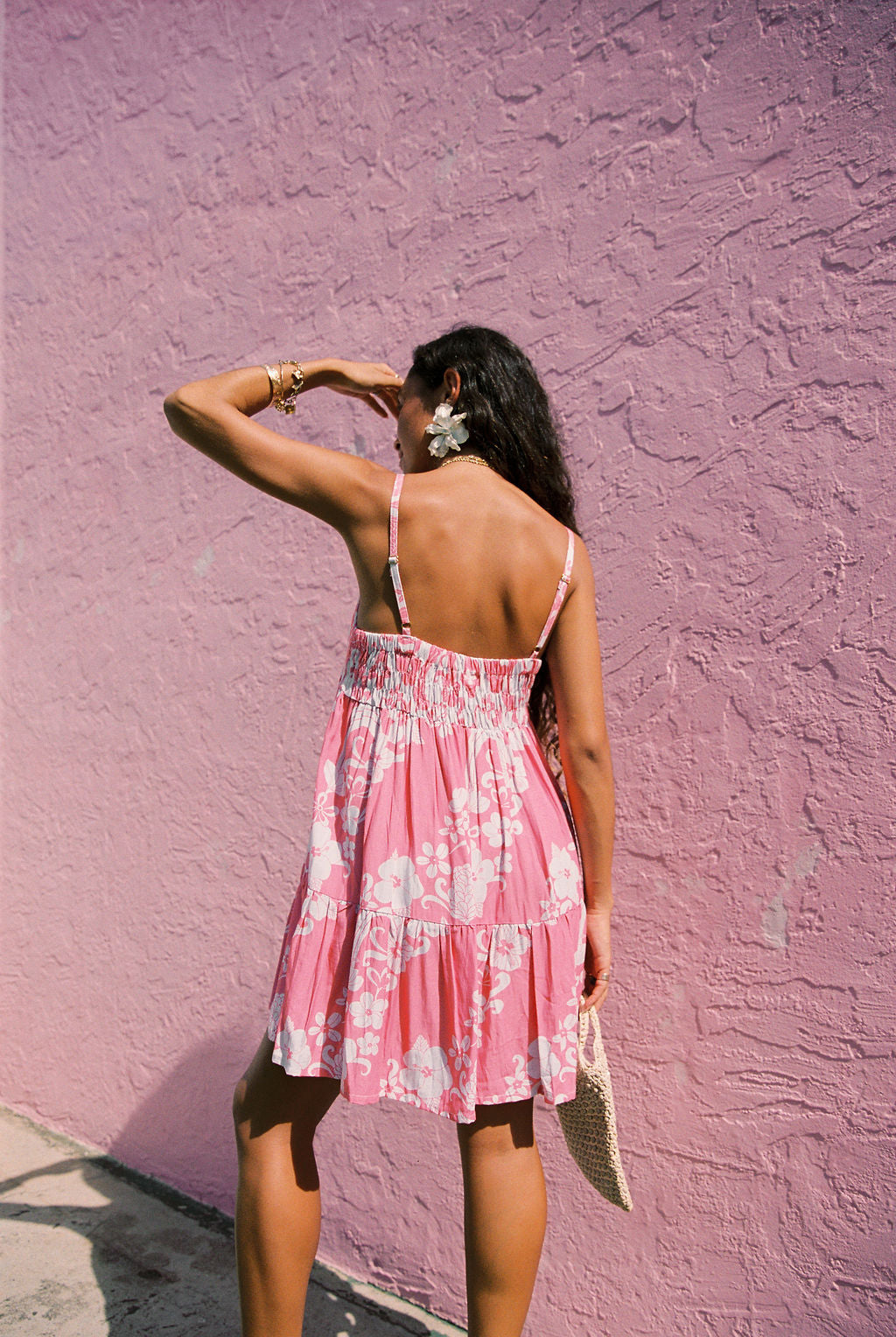 Mini Rell Dress in Guava Dream