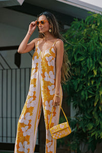 Iolani Jumpsuit in Vintage Stripes