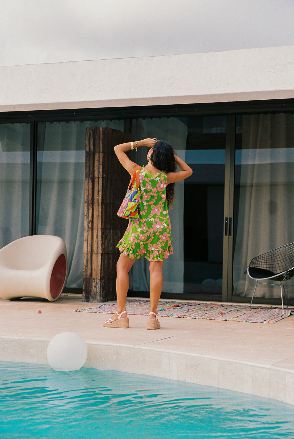 Quinn Dress in Watermelon Lei