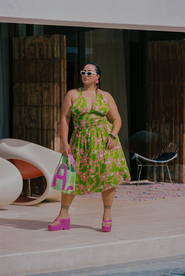 Beverly Skirt in Watermelon Lei