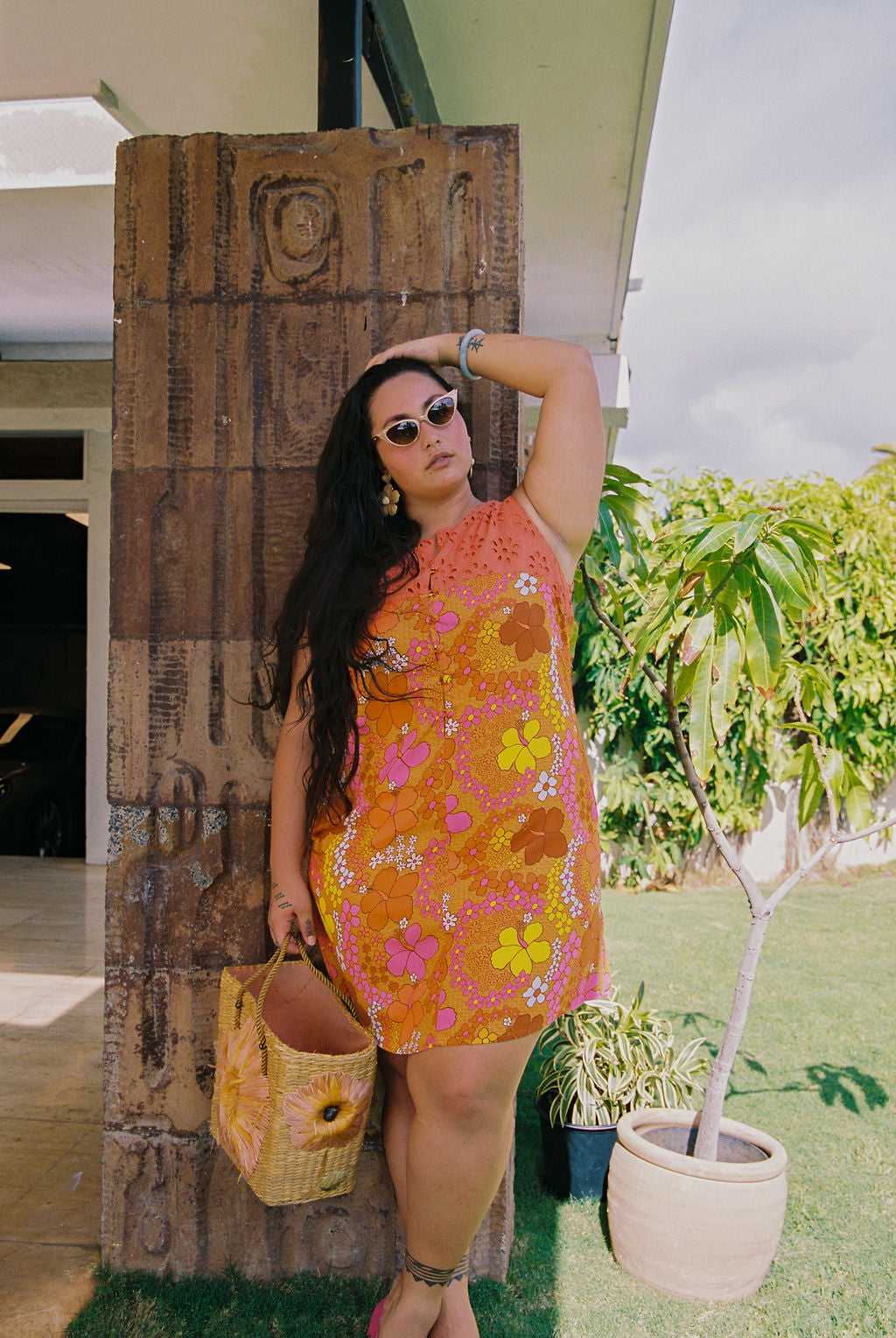 Laura Dress in Coconut POG