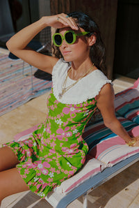 Mini Haunani Dress in Watermelon Lei