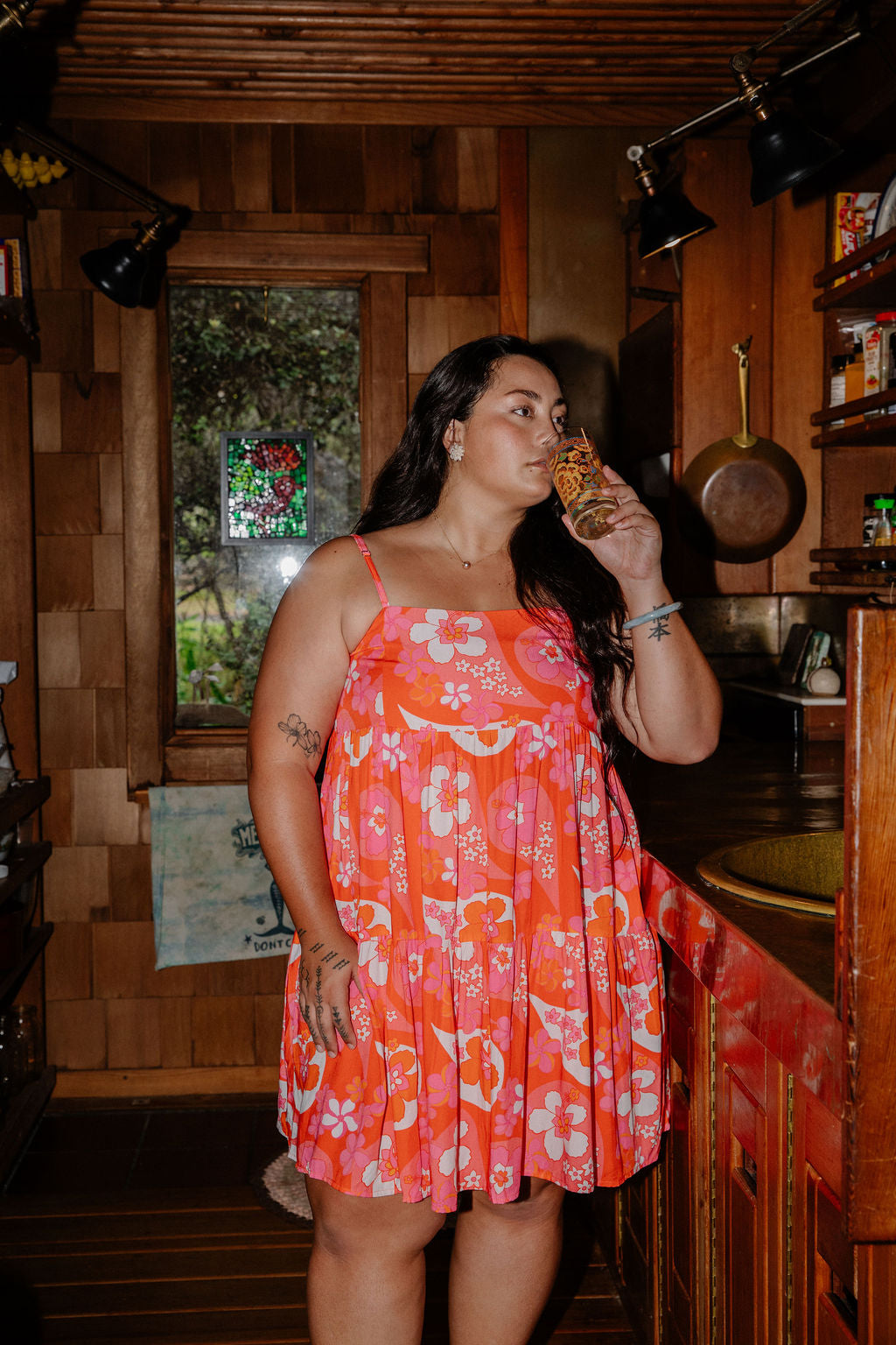 Mini Rell Dress in Kuuipo Paisley