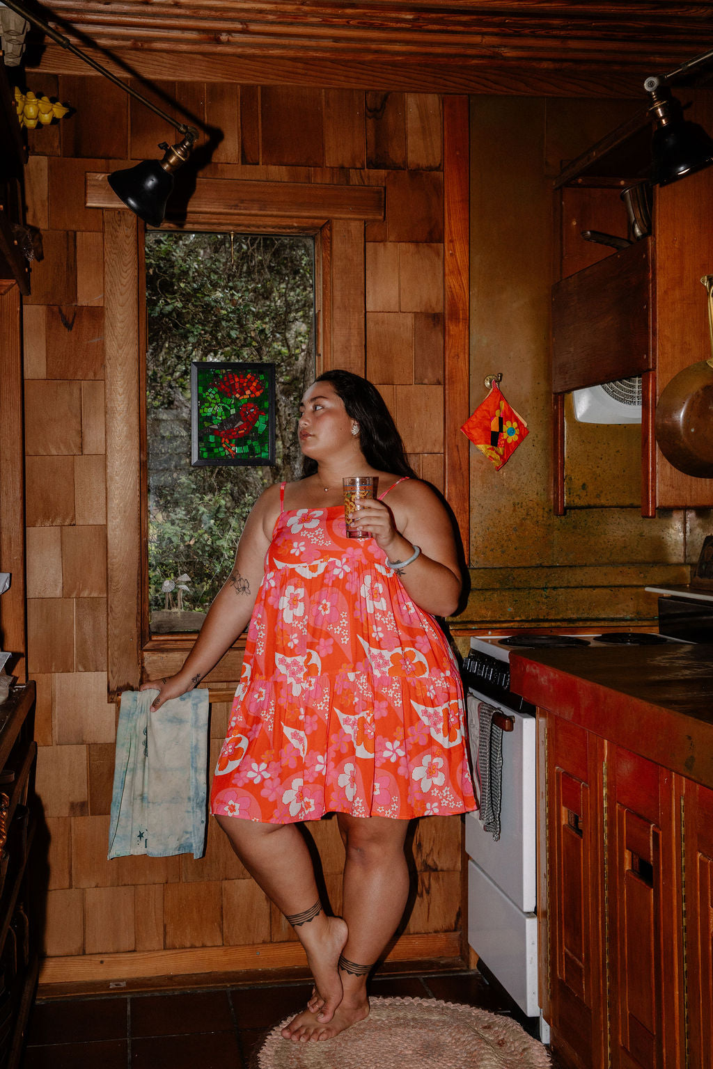 Mini Rell Dress in Kuuipo Paisley