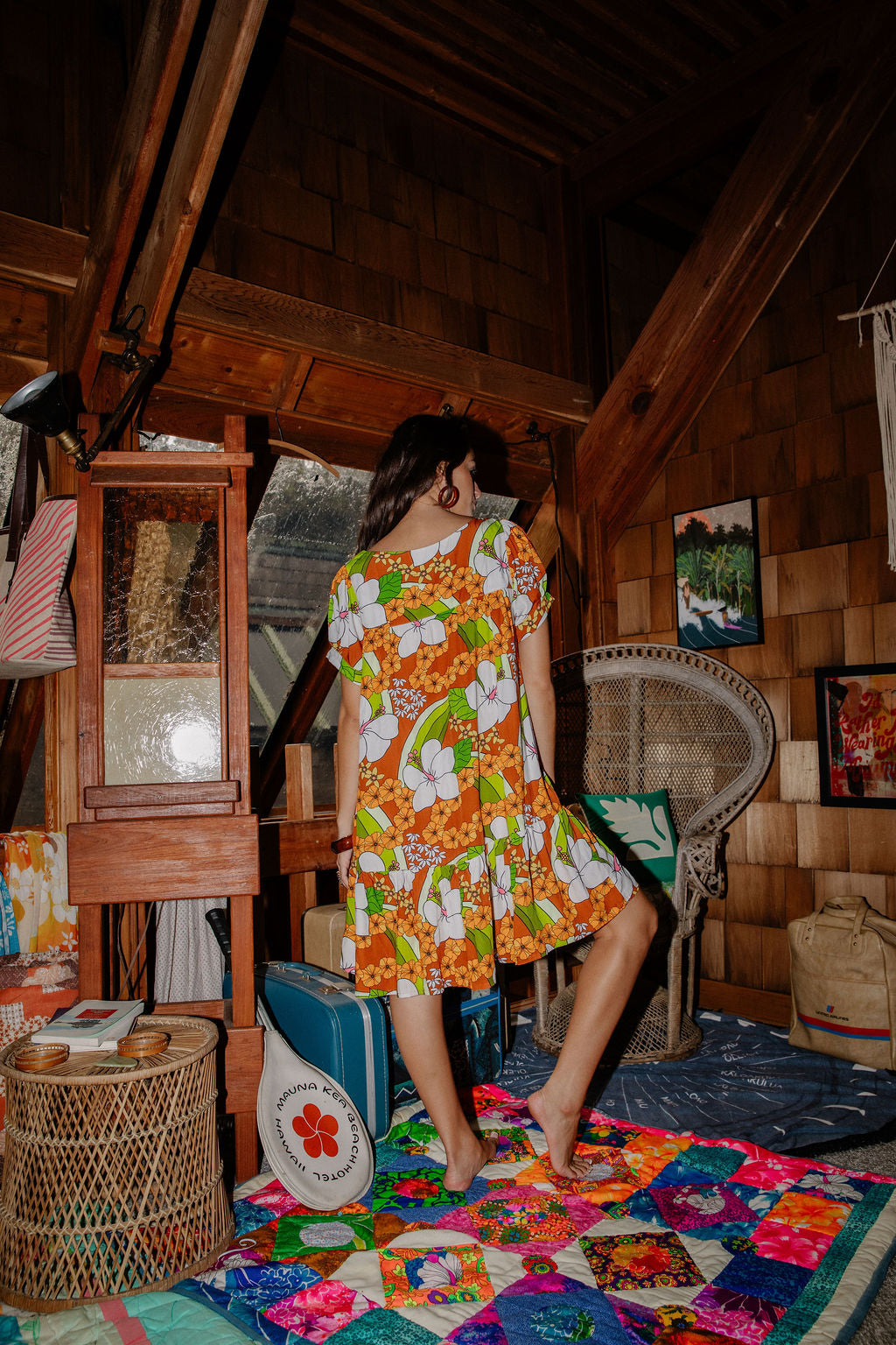 Emma Dress in Waterfall Garden