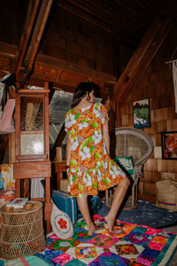 Emma Dress in Waterfall Garden