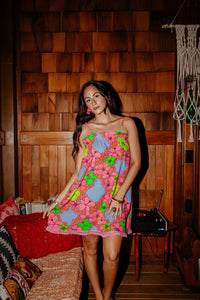 Natasha Dress in Lei Grid