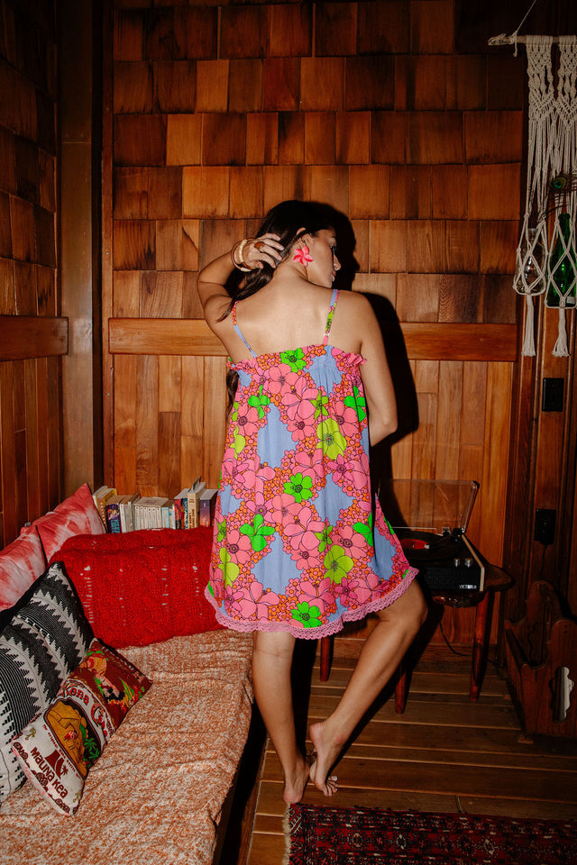 Natasha Dress in Lei Grid