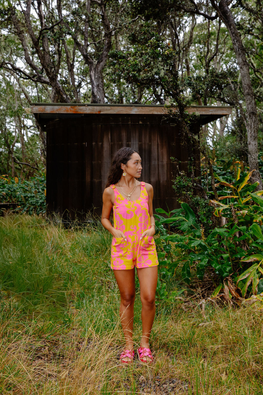 Patsy Romper in Pink Lemonade