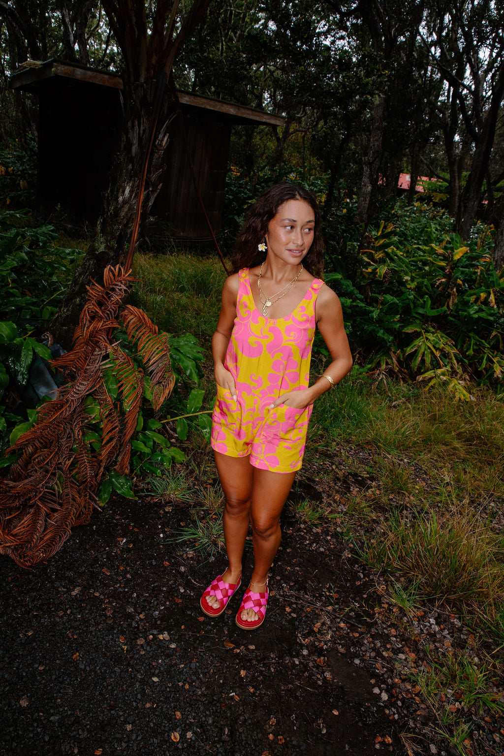 Patsy Romper in Pink Lemonade