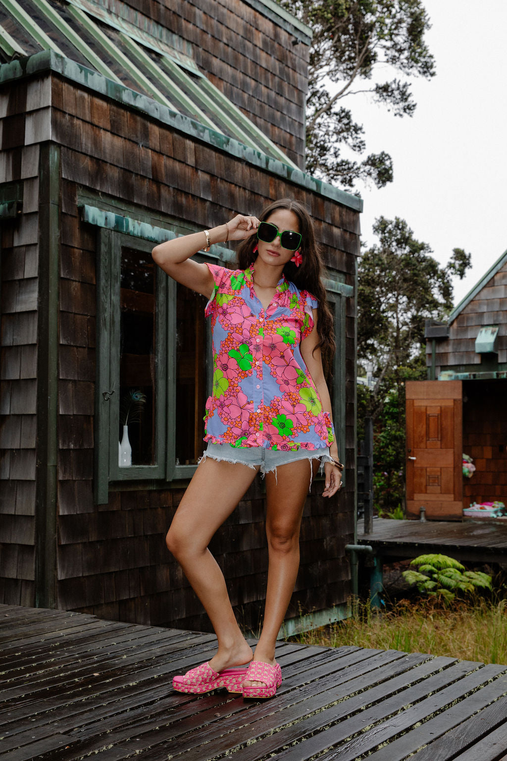 Mary Top in Lei Grid
