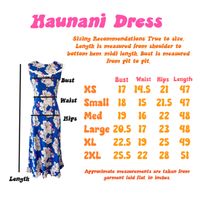 Haunani Dress in Deep Blue Kokio