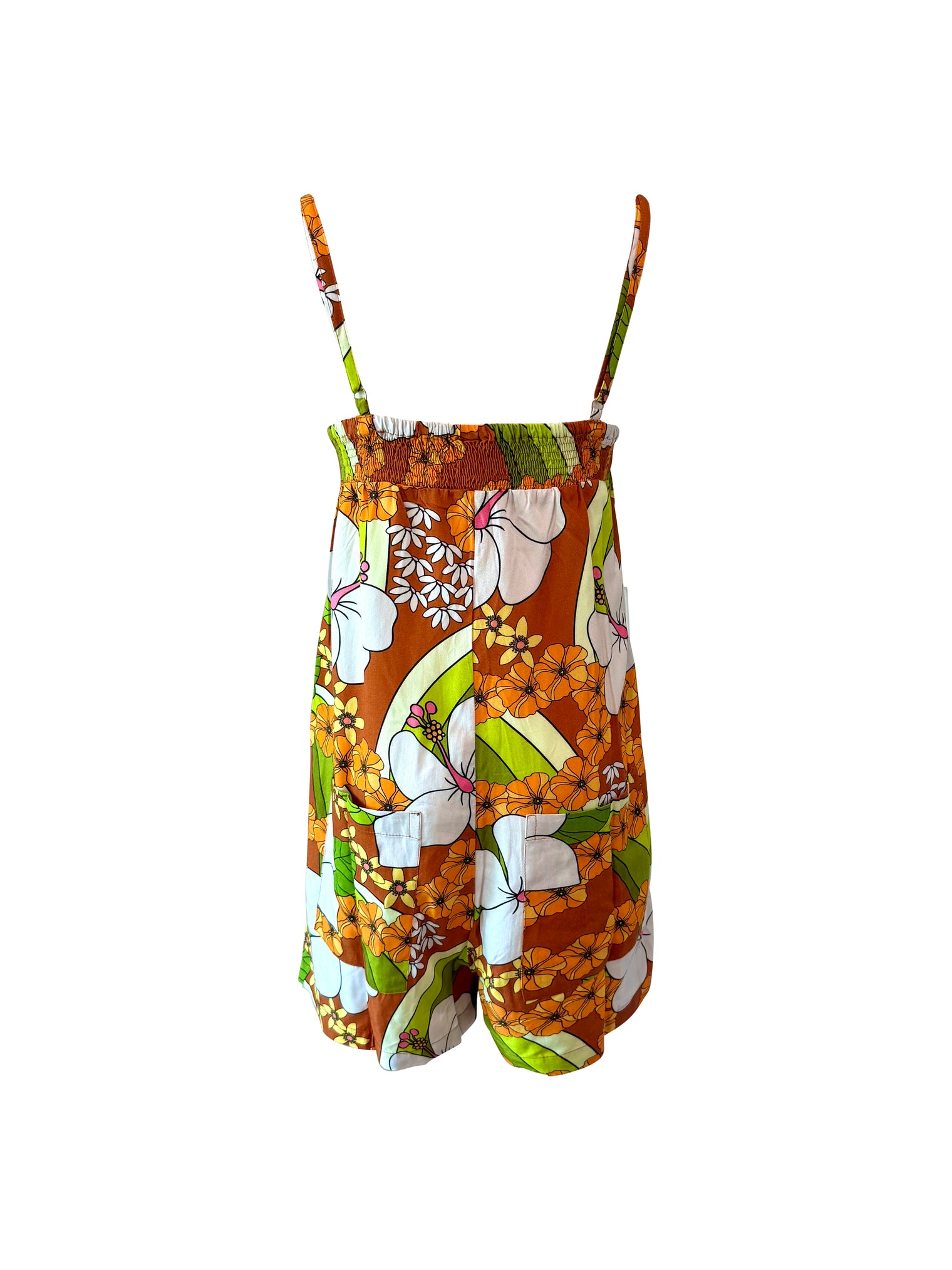 Iolani Romper in Waterfall Garden