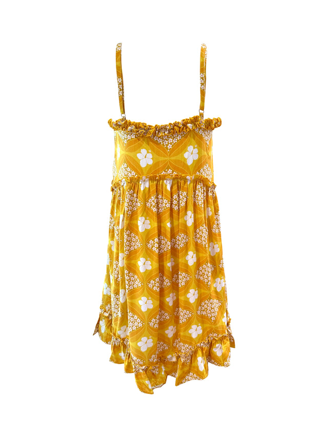 Remy Dress in Golden Diamonds