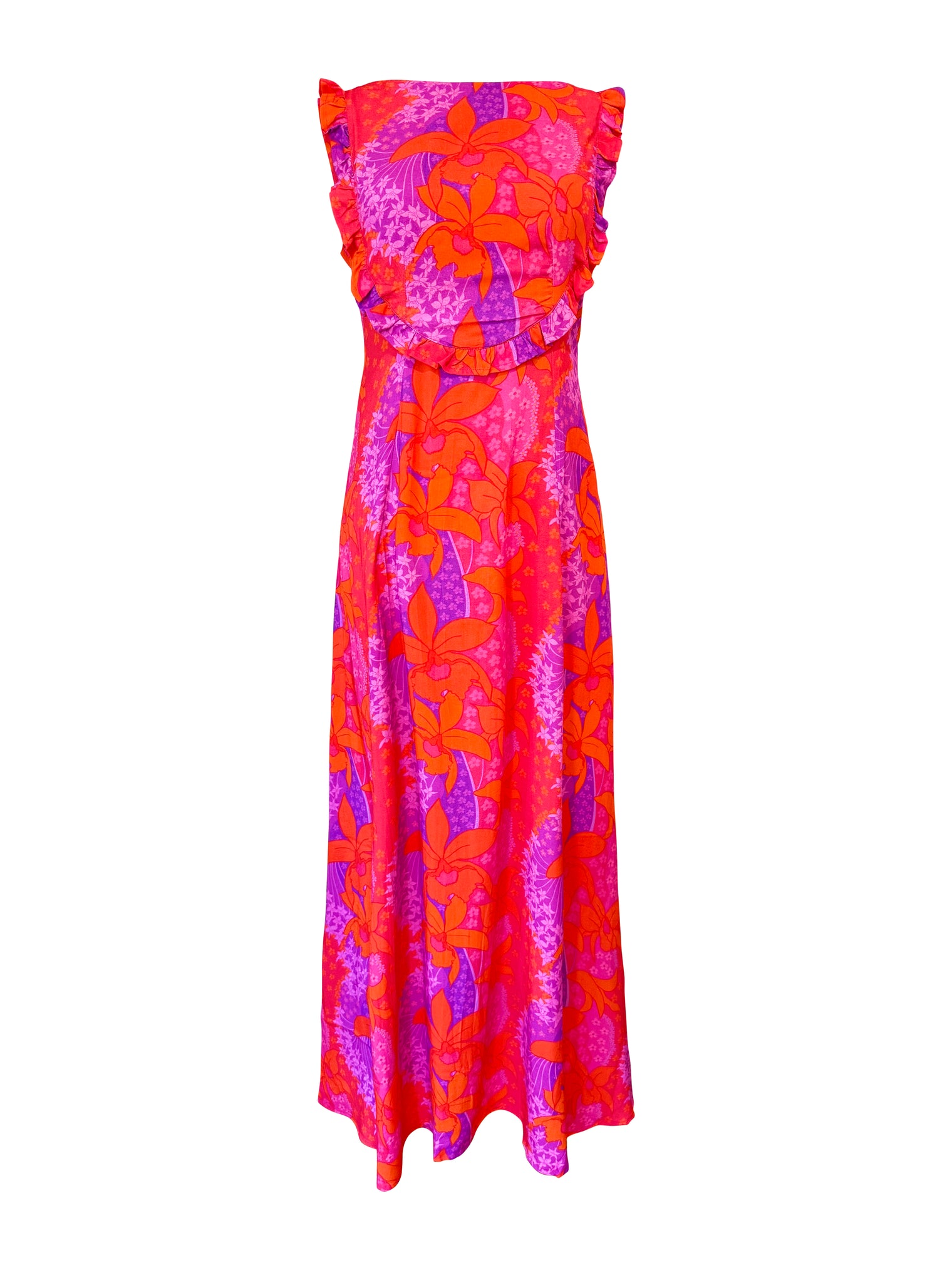 Maxi Bernice Dress in Jade's Orchids