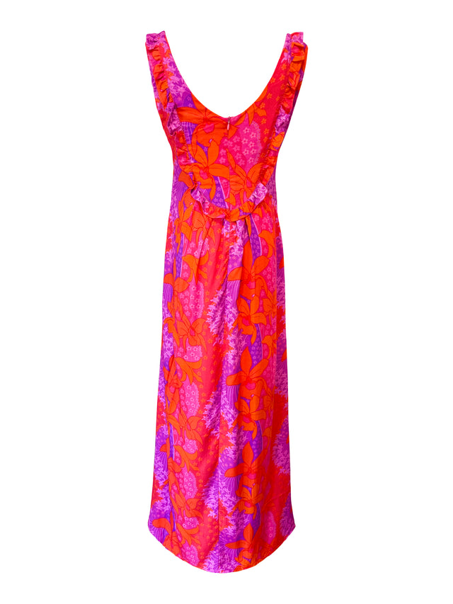 Maxi Bernice Dress in Jade's Orchids