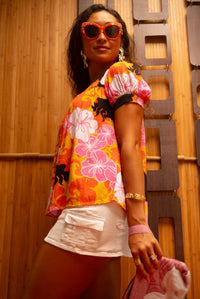 Emma Top in Sweet Lady- Li hing Lemon