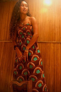 Lydia Dress in Hibiscus Sunset