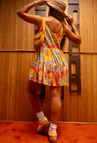 Isabella Dress in Peachy Lei Day