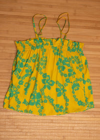 Natasha Top in Yellow Lei Pareu
