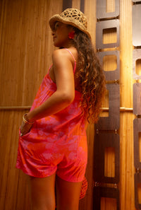 Iolani Romper in Mod Strawberry Guava