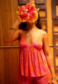 Paulette Top in Mod Strawberry Guava