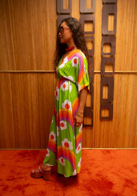 Maxi Alice Dress in Pua Kala Rainbows