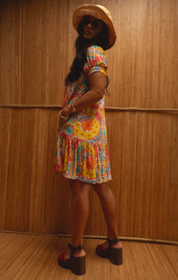 Emma Dress in Peachy Lei Day