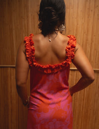 Maxi Cindy Dress in Mod Strawberry Guava