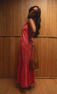 Maxi Cindy Dress in Mod Strawberry Guava