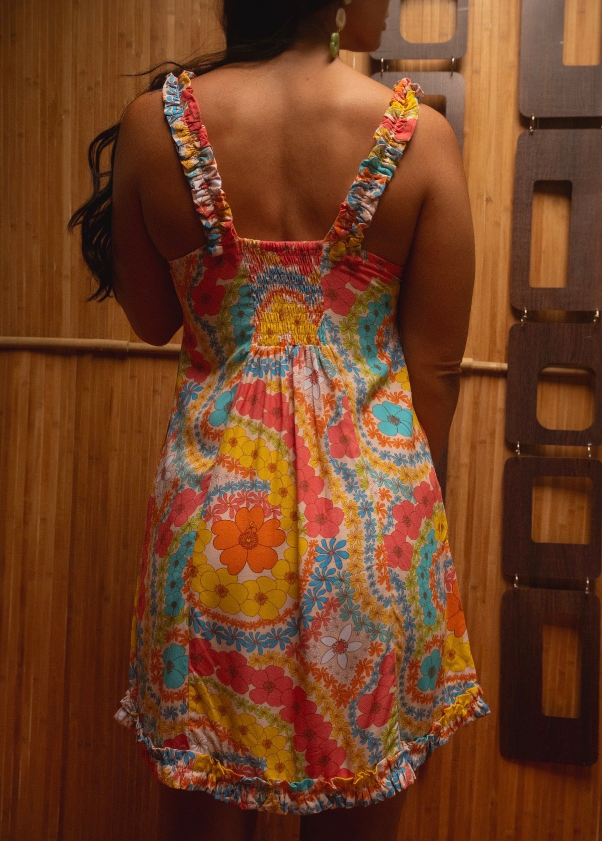Momi Dress in Peachy Lei Day