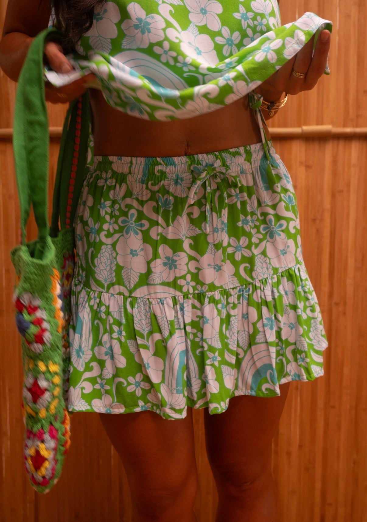 Lily Skirt in Green Dream