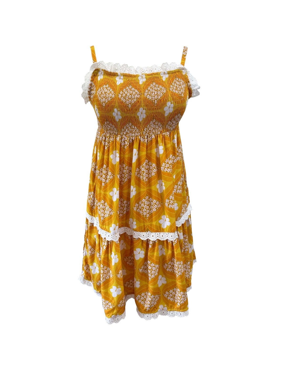 Grace Dress in Golden Diamonds
