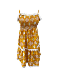 Grace Dress in Golden Diamonds