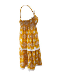 Grace Dress in Golden Diamonds