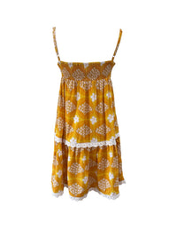 Grace Dress in Golden Diamonds